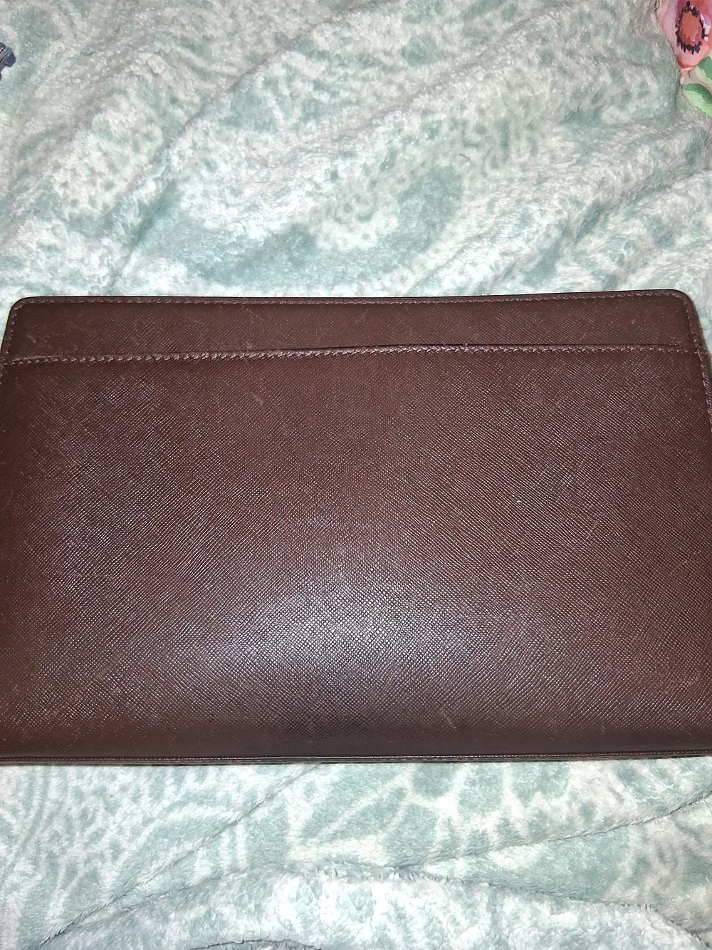 Men's Burberry Brown Leather Wristlet Clutch - Picture 5 of 7